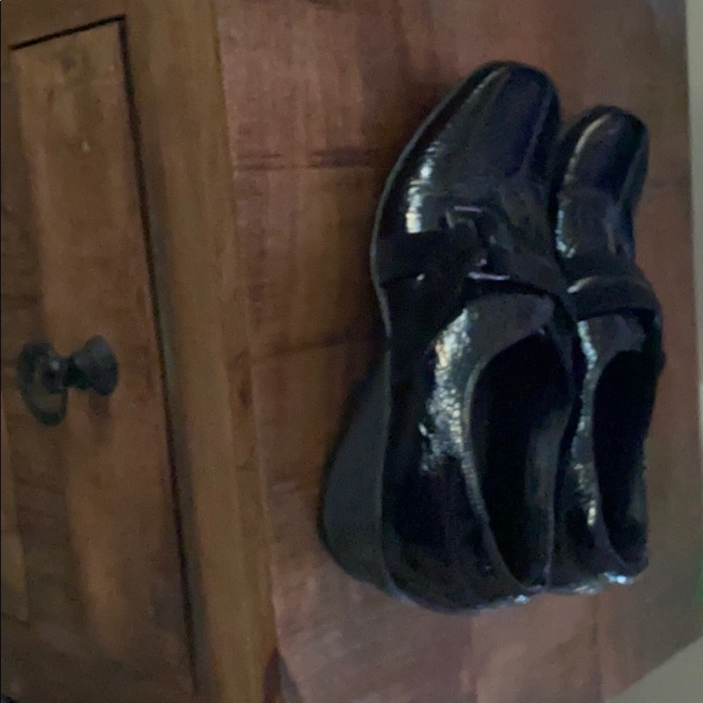 Clark’s Black Patent Slip On